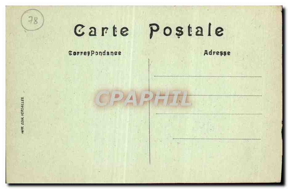 CPA Versailles Palais Du Grand Trianon — Verso