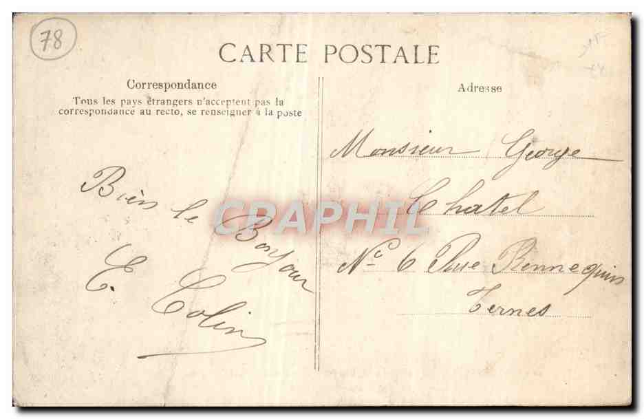 CPA Versailles Maison Du Garde Hameau Du Petit trianon — Verso