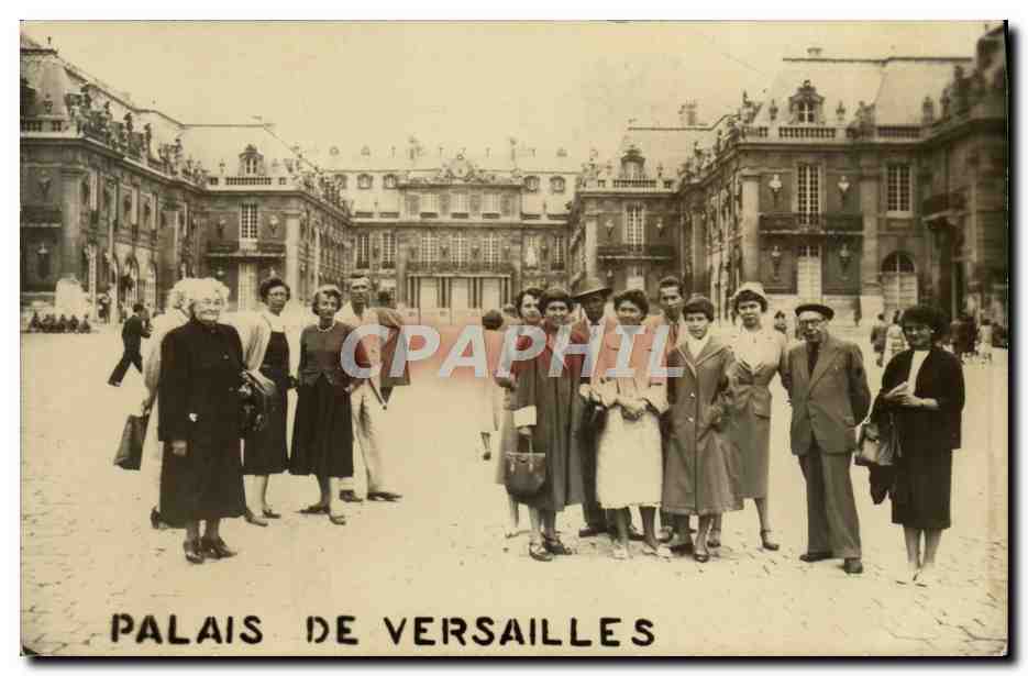 Palais de Versailles — groupe de touristes — CPAPHIL n°78