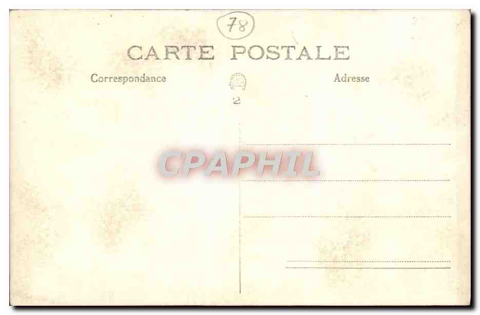 Palais de Versailles — groupe de touristes — CPAPHIL n°78 — Verso