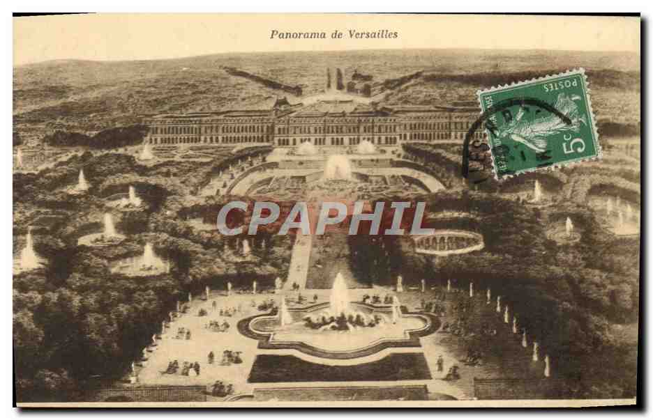 CPA Panorama de Versailles