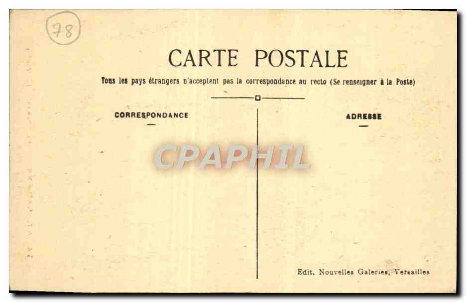 CPA Versailles Petit Trianon Le Moulin — Verso