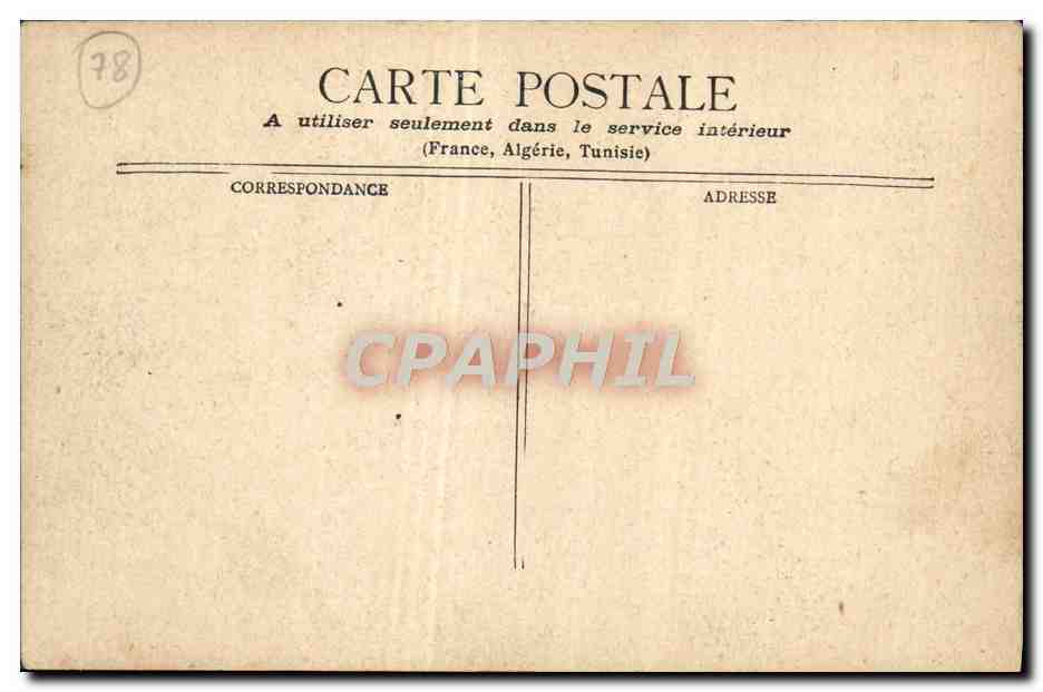 CPA Versailles Bassin De Neptune — Verso