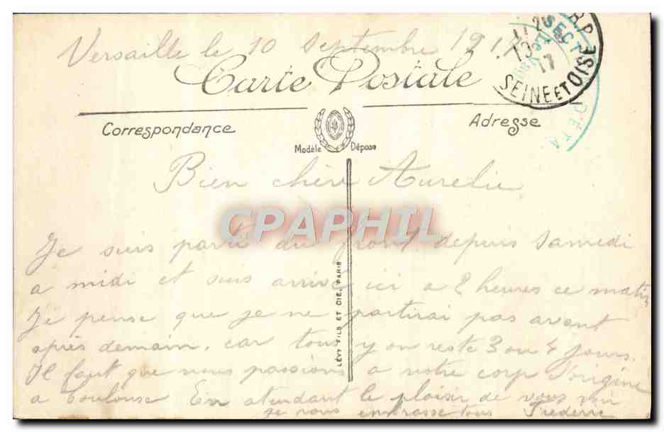 CPA Versailles Le Petit Trianon Le Hameau De Marie Antoinette — Verso