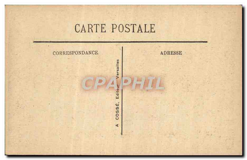 CPA Versailles Bassin De Latone Et le Chateau — Verso