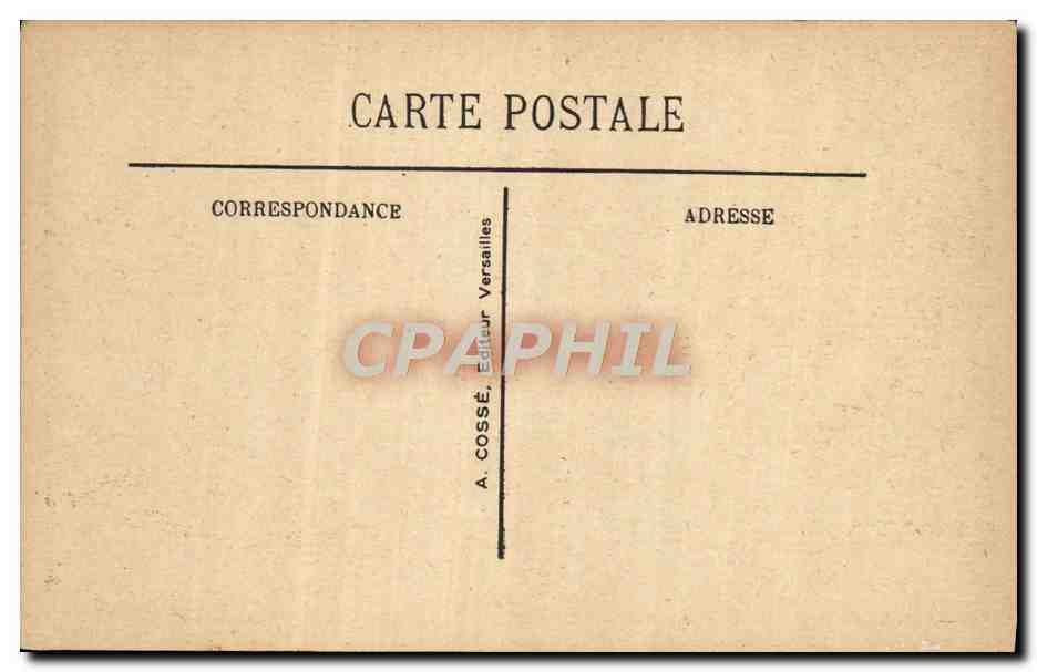 CPA Versailles Allee Royale Et Bassin d'Apollon — Verso