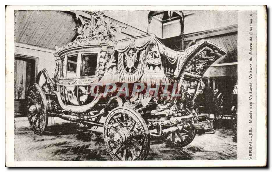 Voiture du Sacre de Charles X — Musée de Versailles — Éditeur A. Cossé