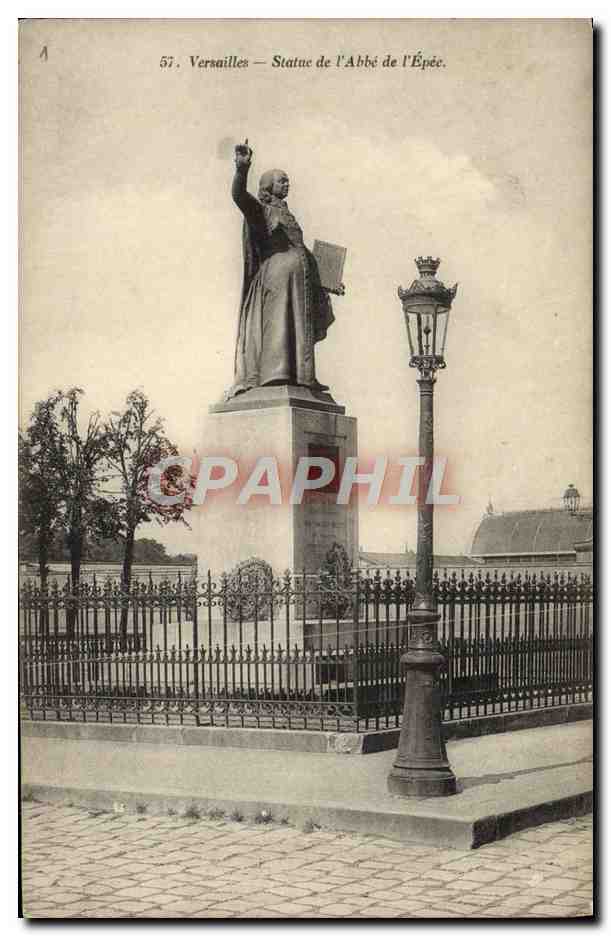 Versailles — Statue de l'Abbé de l'Épée