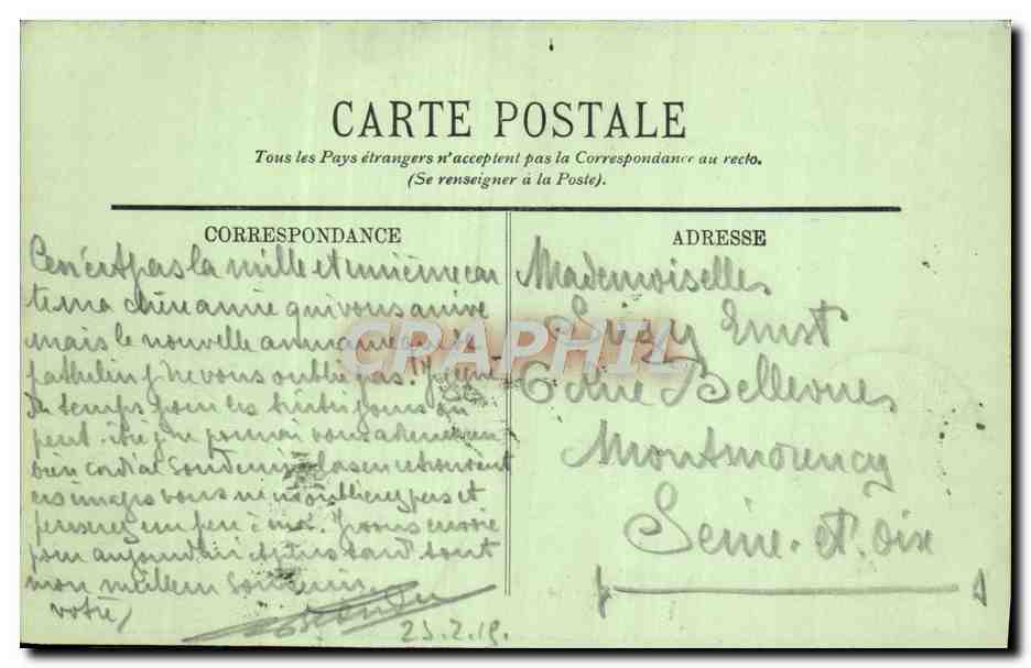 CPA Versailles Le Parc Vase du Bassin de Neptune — Verso