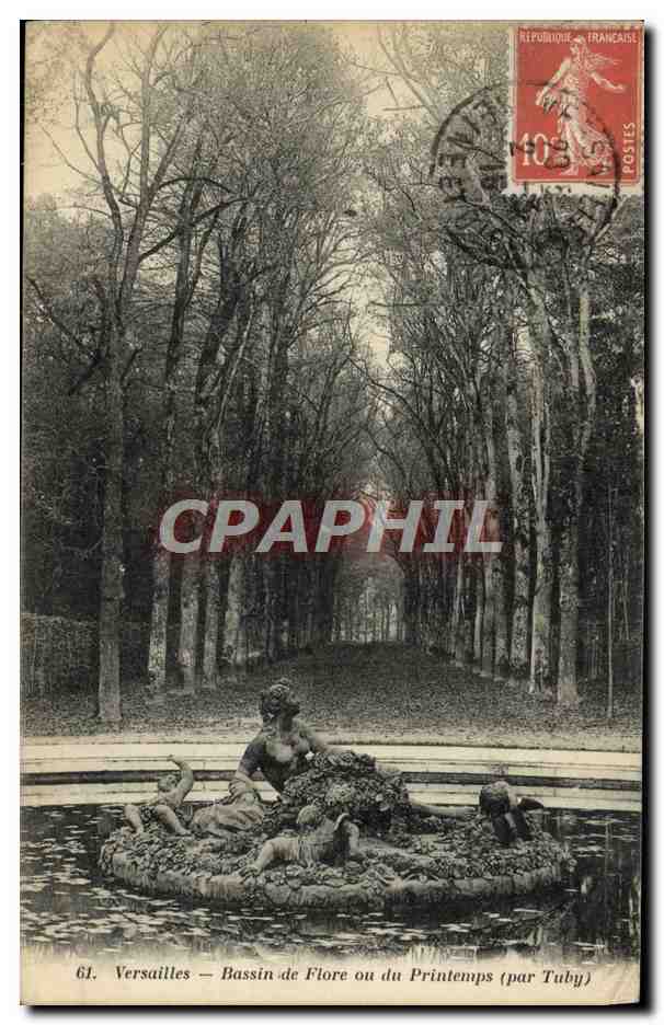CPA Versailles Bassin De Flore Ou Du Printemps par Tuby