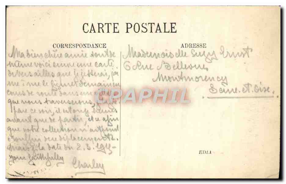 CPA Versailles Bassin De Flore Ou Du Printemps par Tuby — Verso