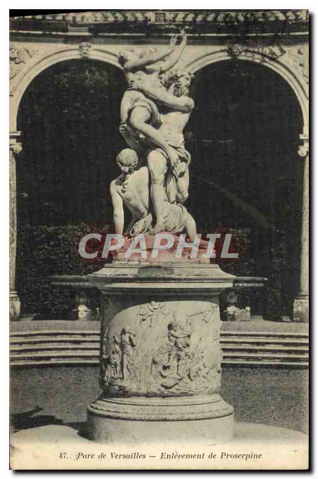Parc de Versailles — Enlèvement de Proserpine — Héliotypie A. Bourdier
