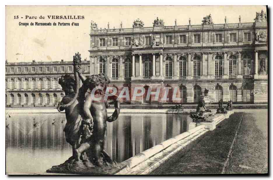 CPA Parc De Versailles Groupe De Marmousets du parterre d'eau