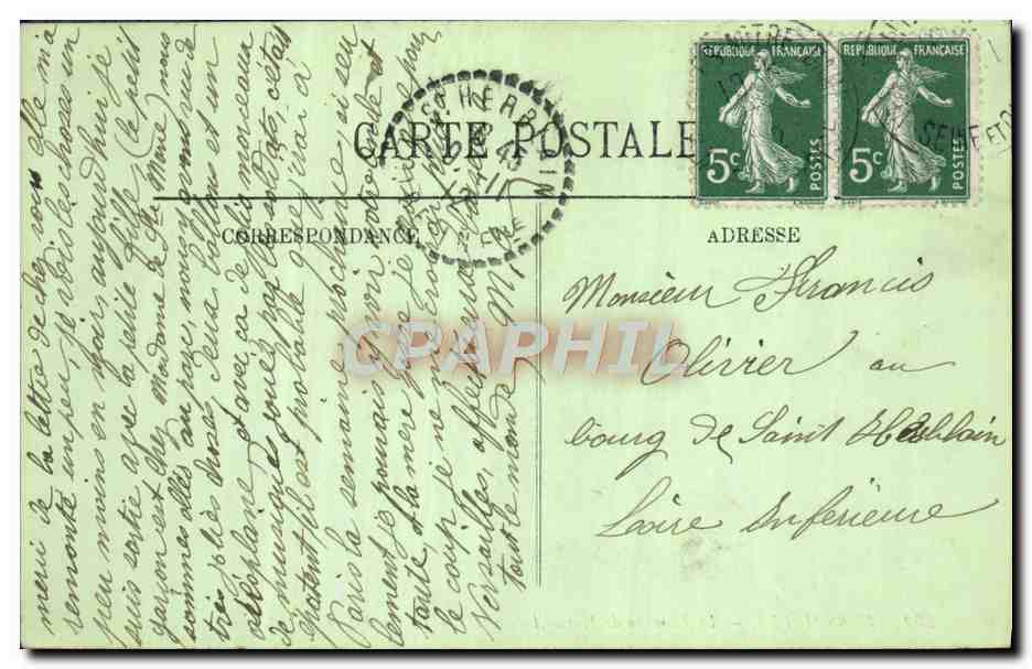 CPA Versailles Le Hameau De Marie Antoinette Le Presbytere — Verso