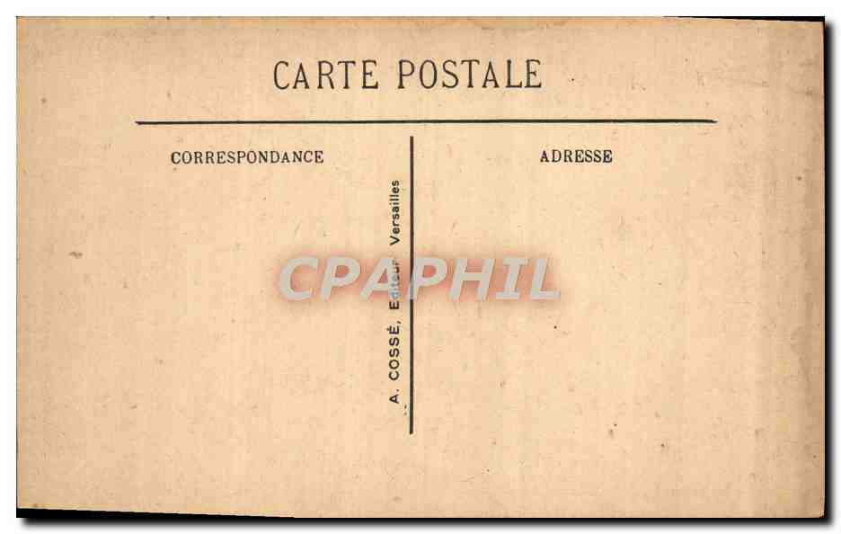 CPA Versailles Le Parc La Grotte Des Bains d'Apollon — Verso
