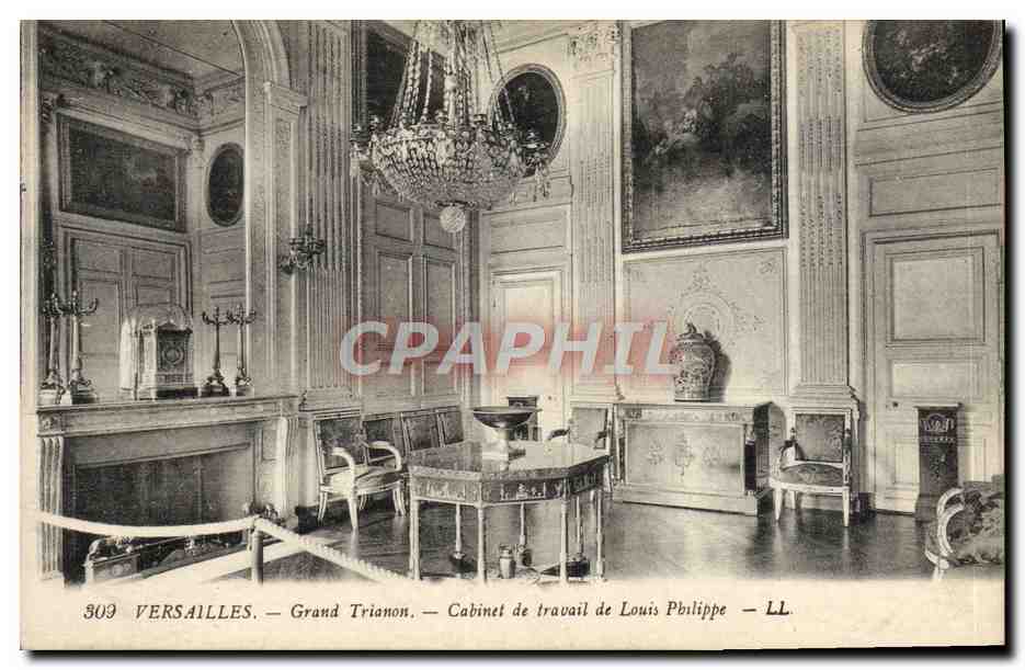 CPA Versailles Grand Trianon Cabinet De Travail De Louis Philippe