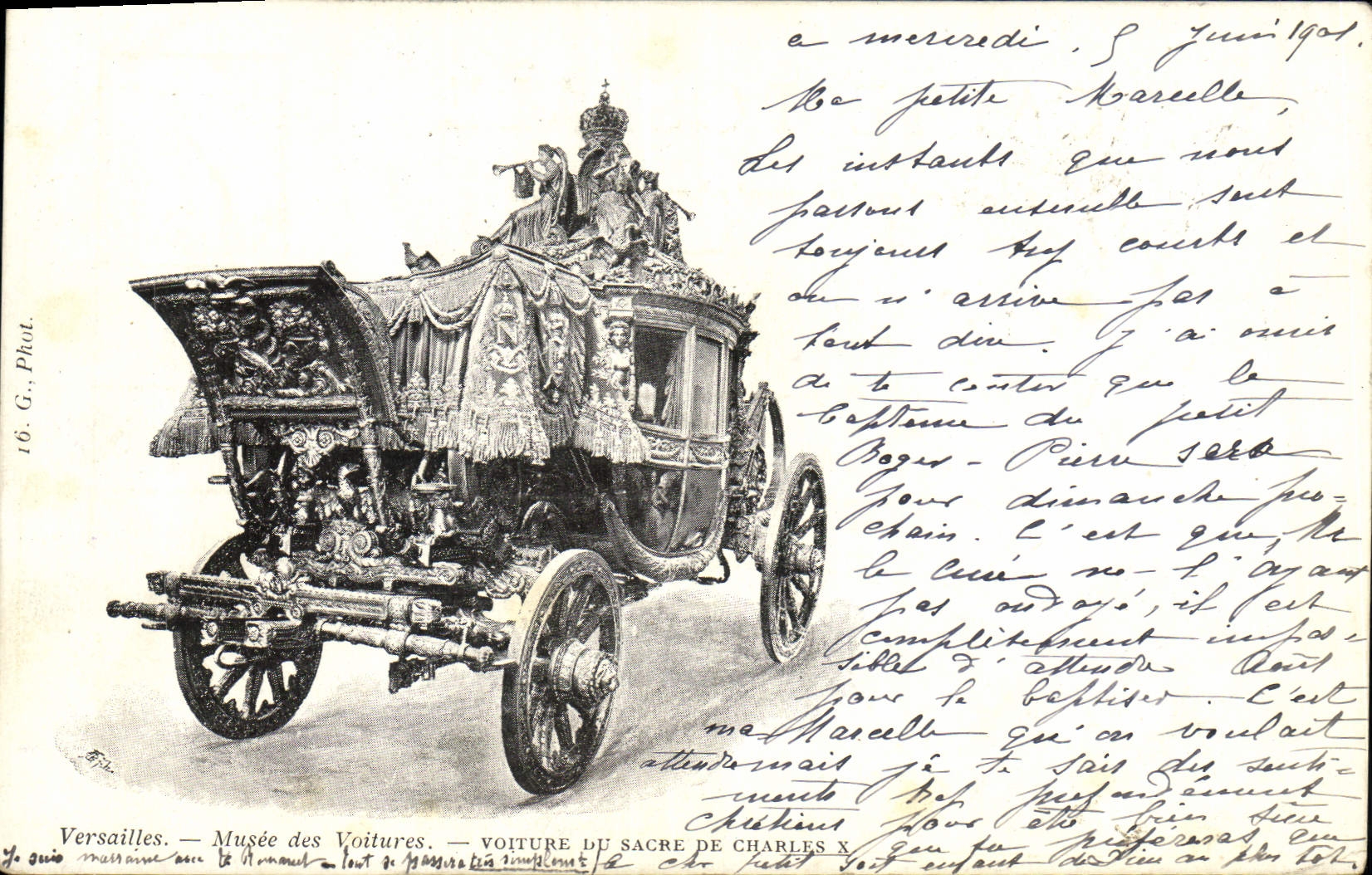 CPA Versailles Musee Des Voitures Voiture du sacre de Charles X