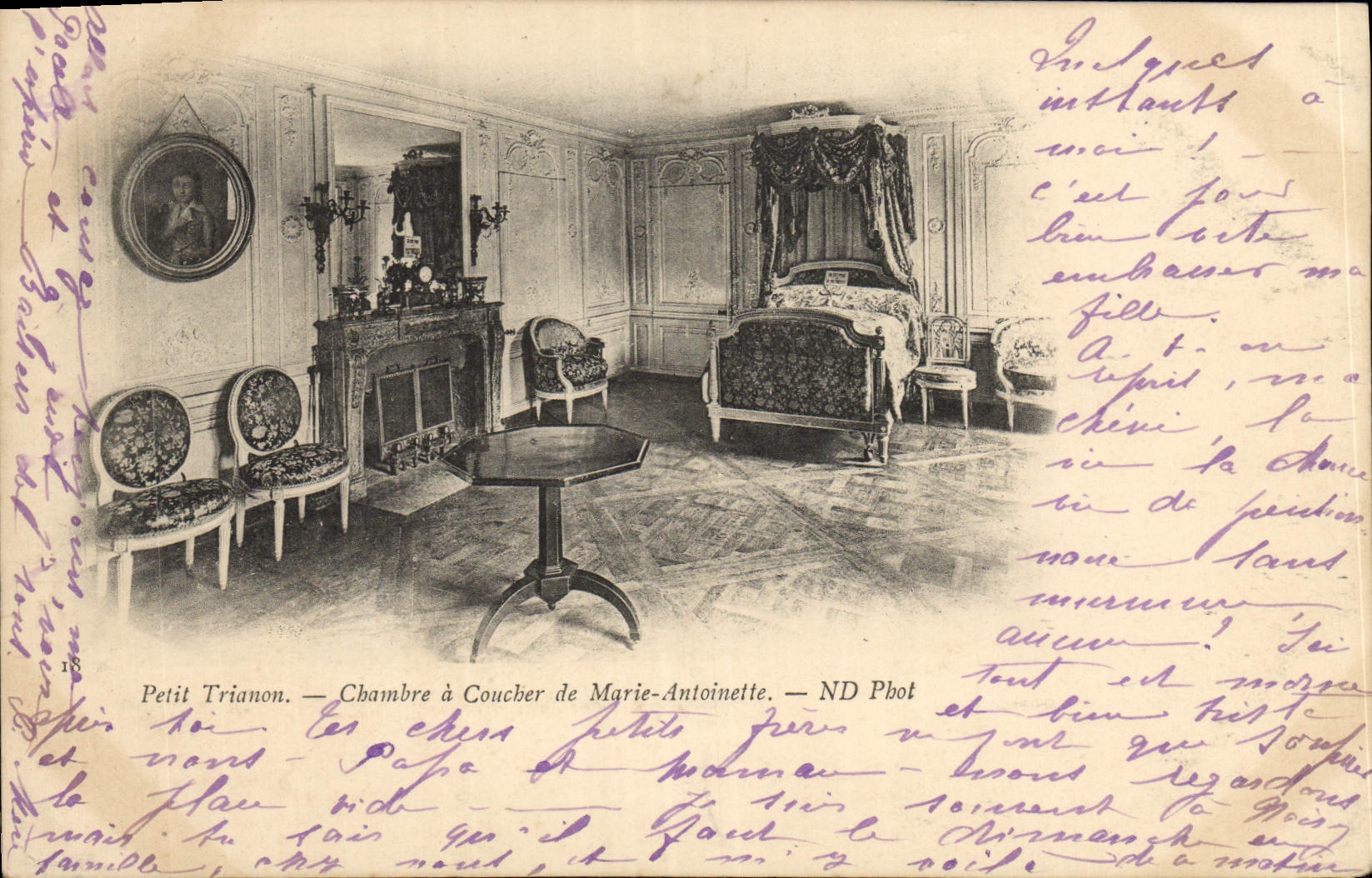 CPA Petit Trianon Chambre A Coucher De Marie Antoinette