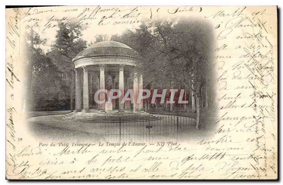 CPA Parc Du Petit Trianon Le Temple de l'Amour