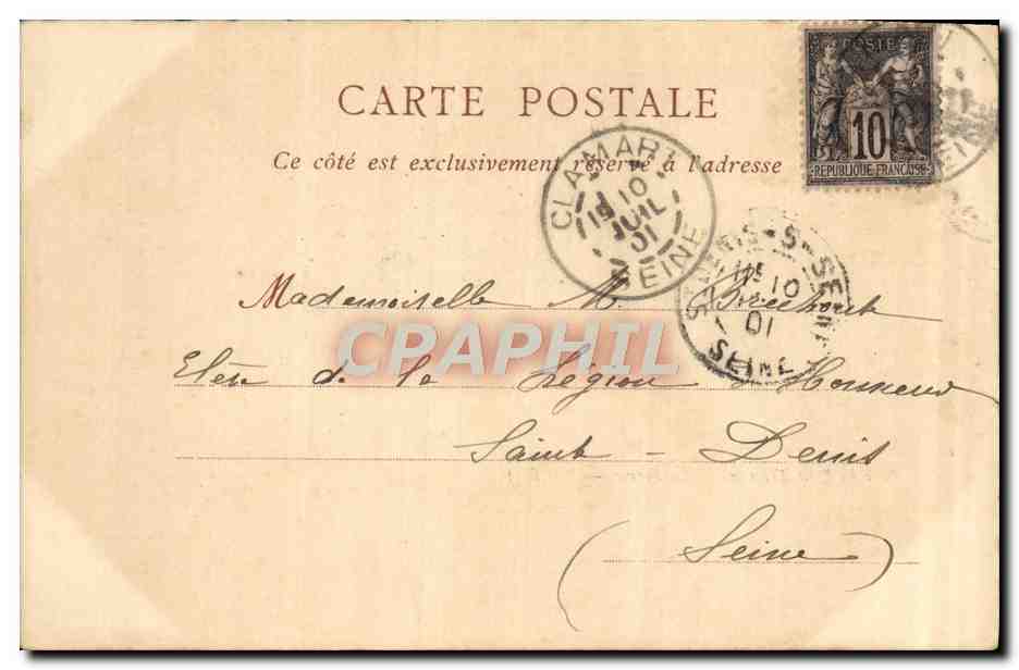 CPA Parc Du Petit Trianon La ferme — Verso