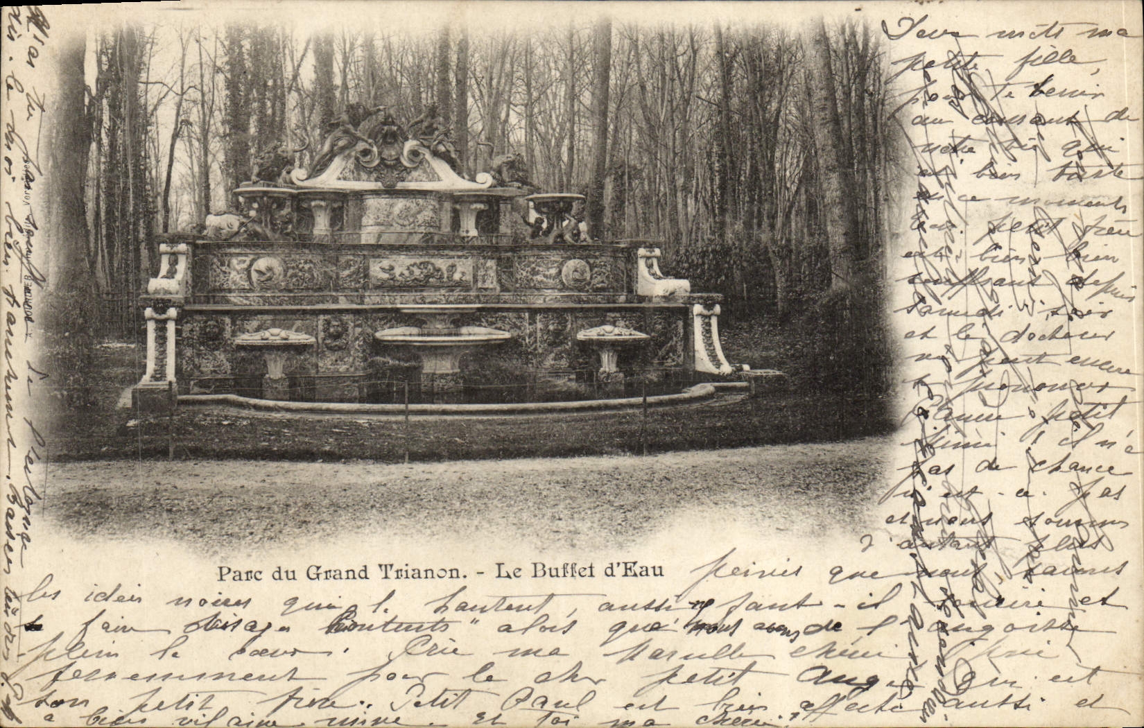 CPA Parc Du Grand Trianon Le Buffet d'eau