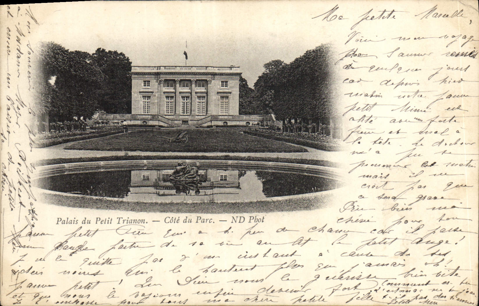 CPA Parc Du Grand Trianon Cote du parc