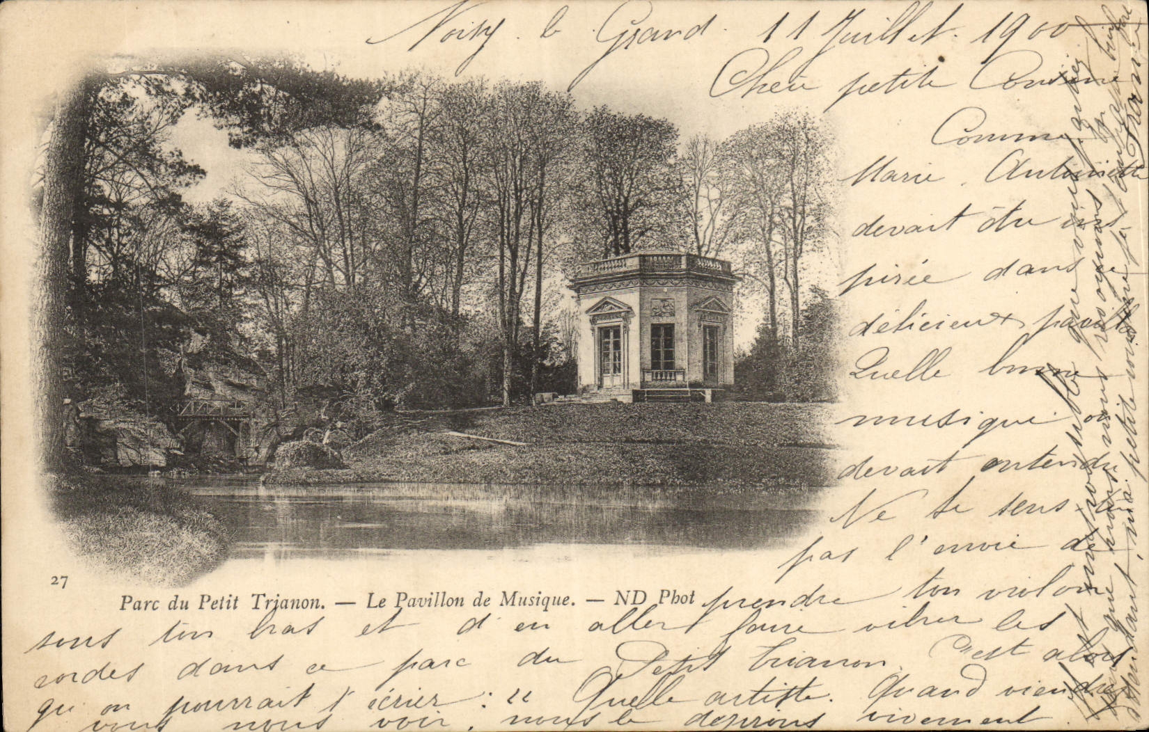 CPA Parc Du Grand Trianon Le Pavillon De Musique