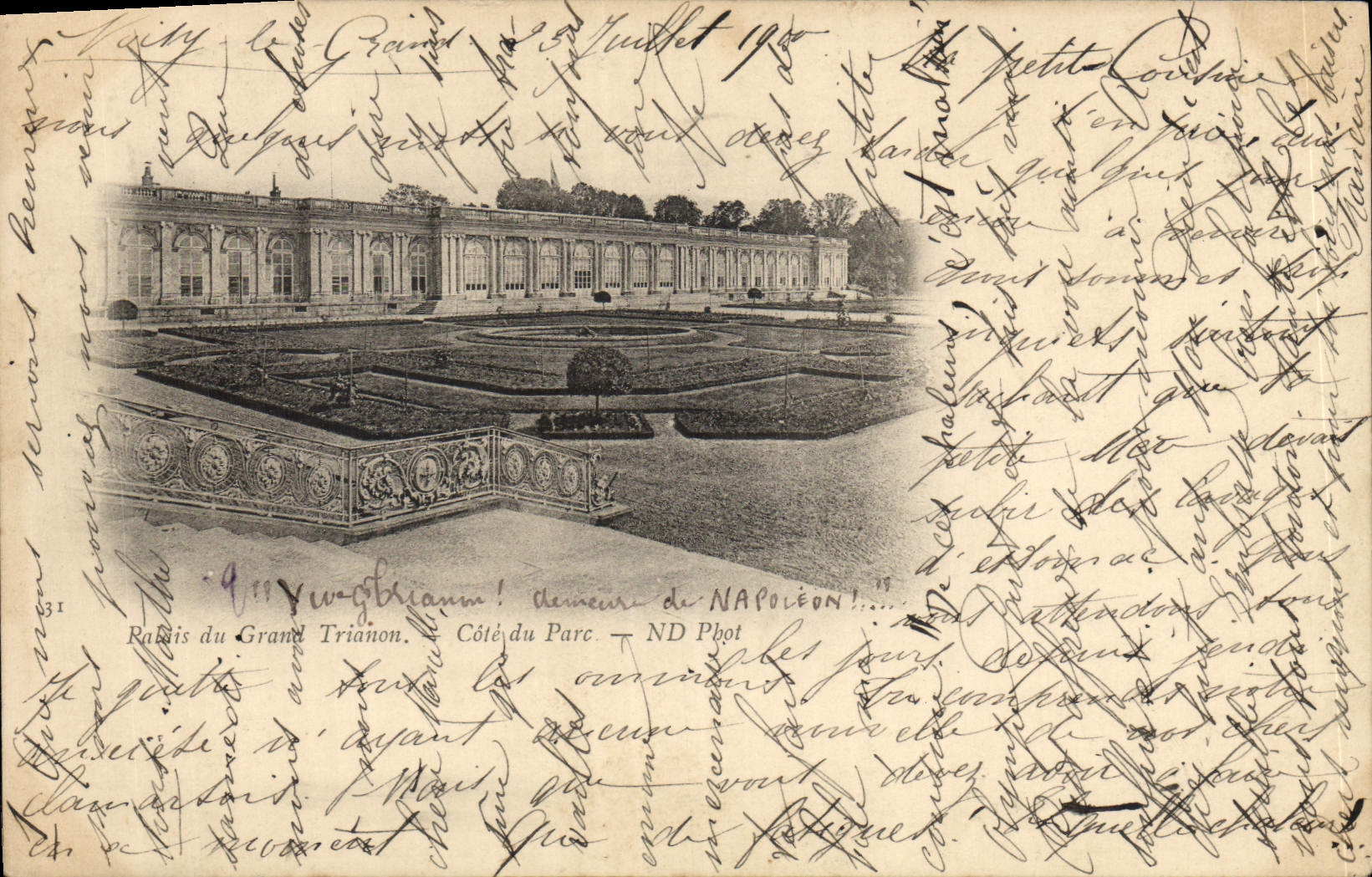 CPA Parc Du Grand Trianon Cote du Parc