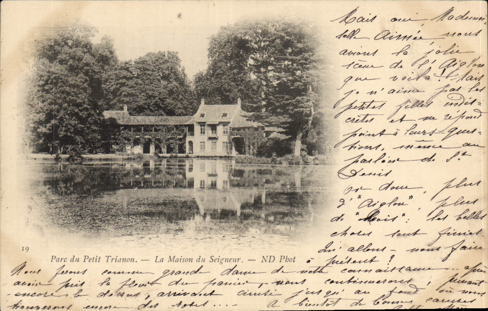 CPA Parc Du Grand Trianon La Maison Du Seigneur