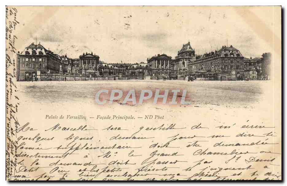 CPA Parc Du Versailles Facade Principale