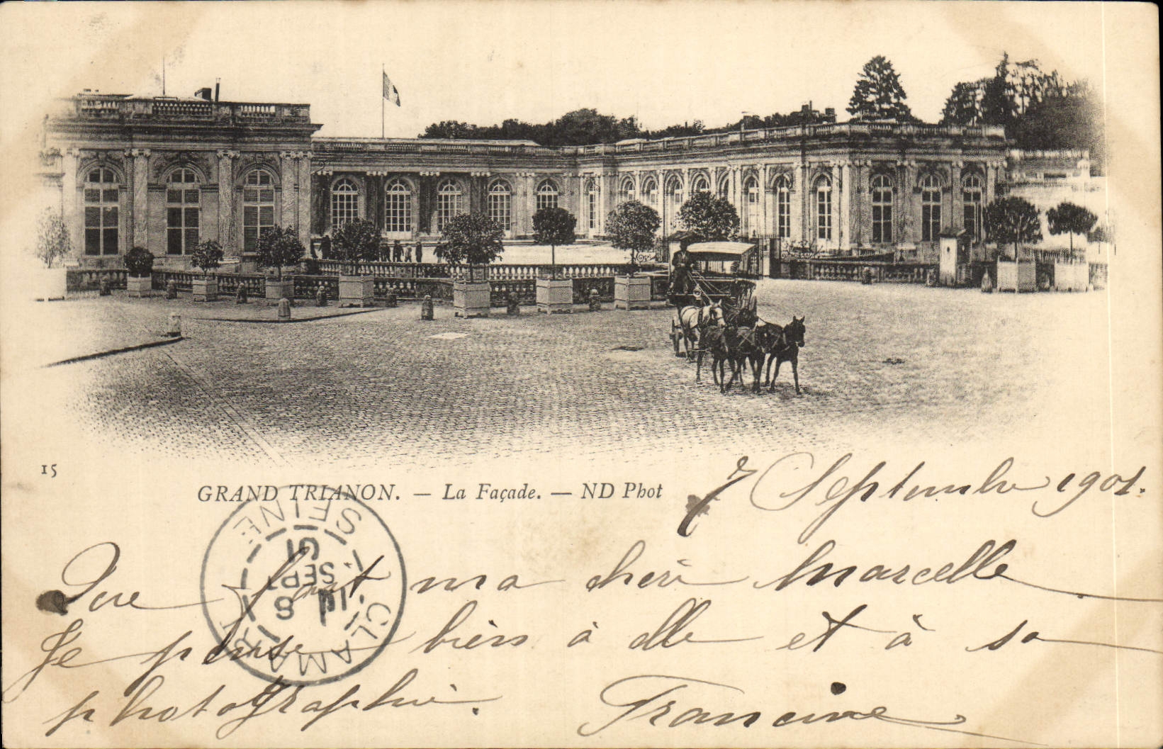 CPA Grand Trianon La Facade