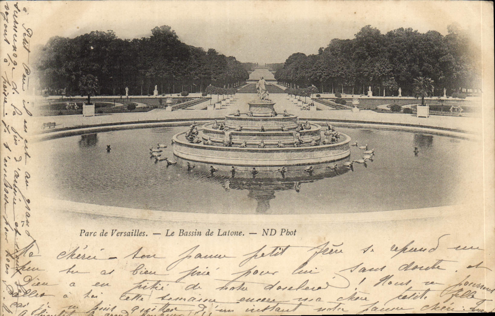 CPA Parc De Versailles Le Bassin De Latone