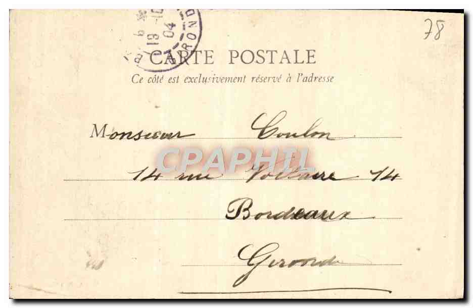 CPA Vue Des Ecuries De Versailles Prise De La Seconde grille — Verso
