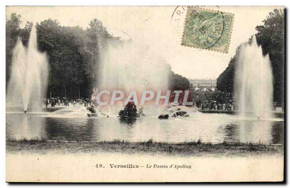CPA Versailles Le bassin d'Apollon