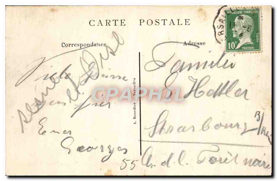 CPA Versailles palais du Grand Trianon — Verso