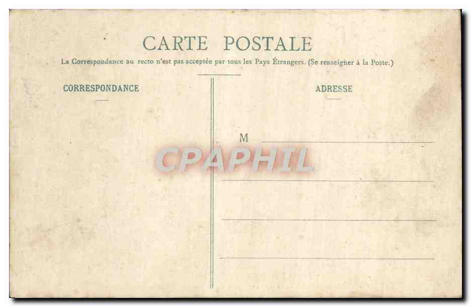 Parc de VERSAILLES - Bassin d'Apoillon et le Tapis vert — Mme Moreau, édit., Versailles — Verso