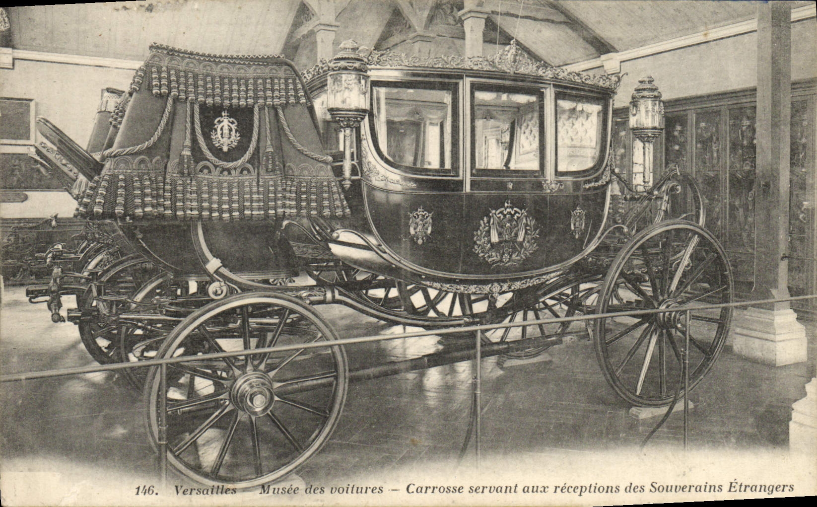CPA Versailles Musee Des Voilures Carrosse servant aux receptions des souverains etrangers