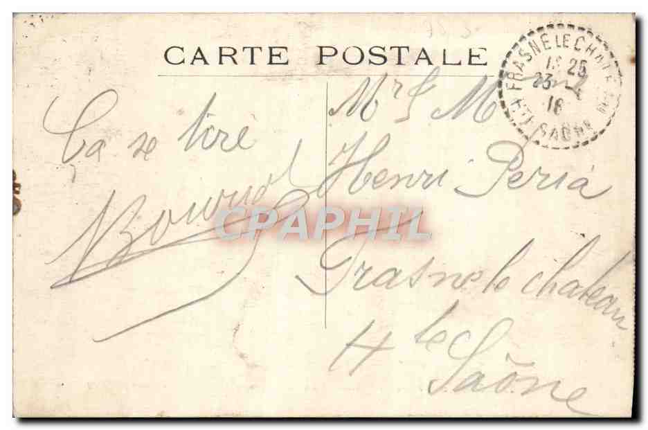CPA Palais De Versailles Galerie Des Batailles — Verso