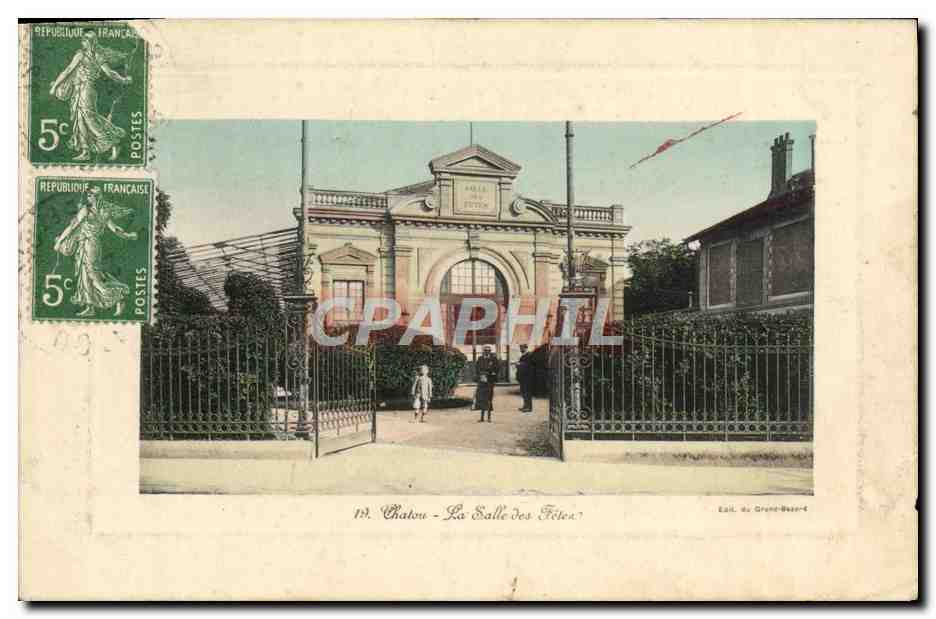 CPA Chatou La Salle des fetes
