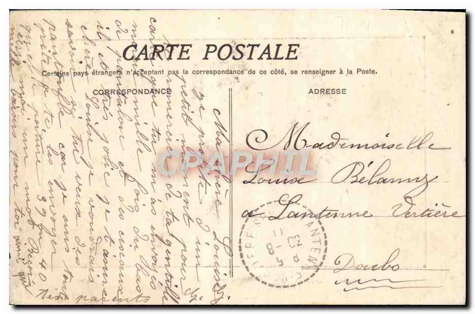 CPA Chatou La Salle des fetes — Back