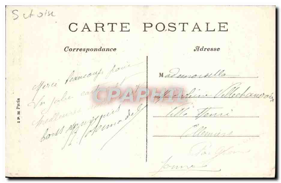 CPA Nesles La Vallee L'Eglise nef et choeur — Back