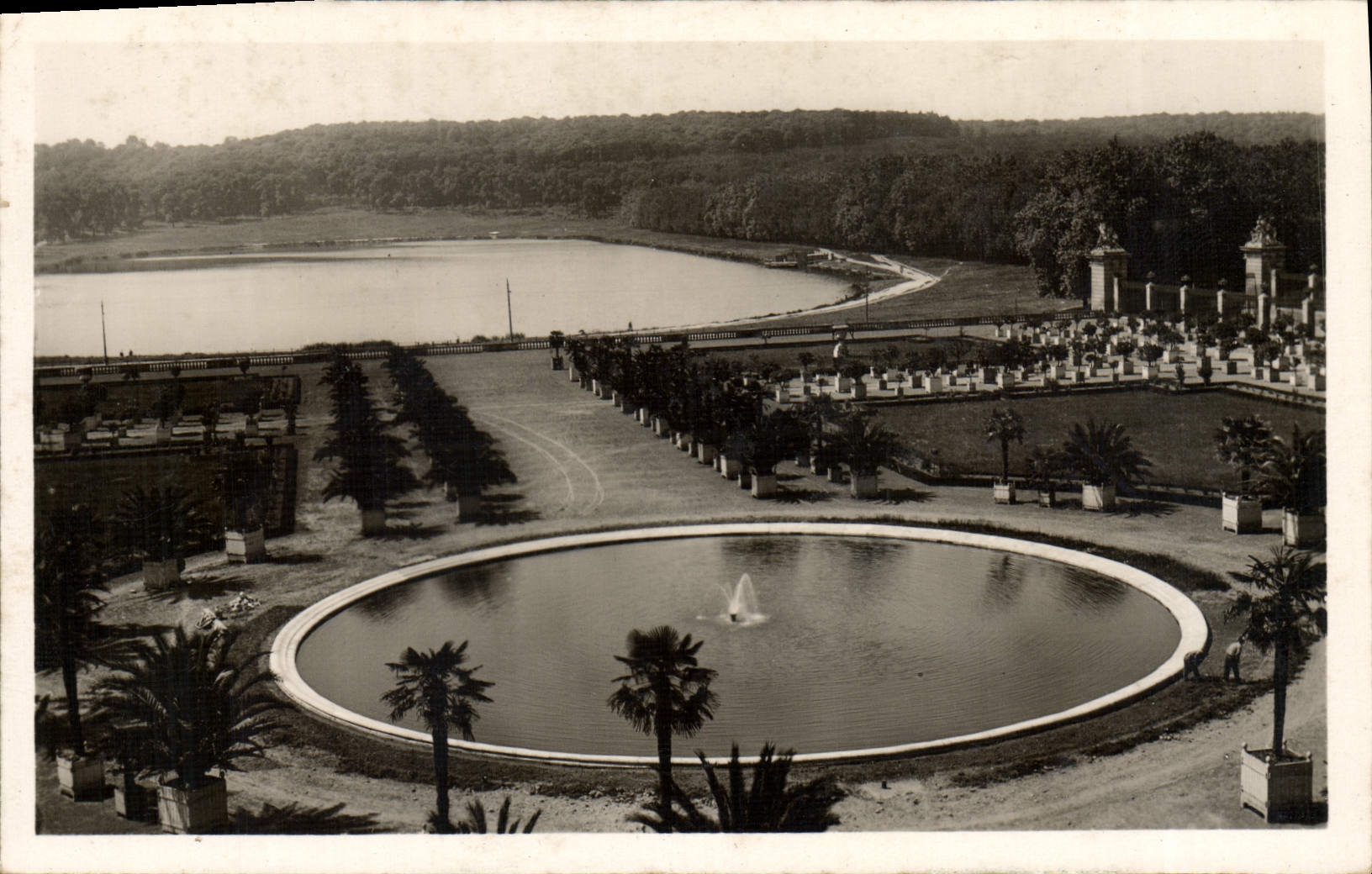 CPA Versailles L'Orangerie Et Piece d'eau des Suisses