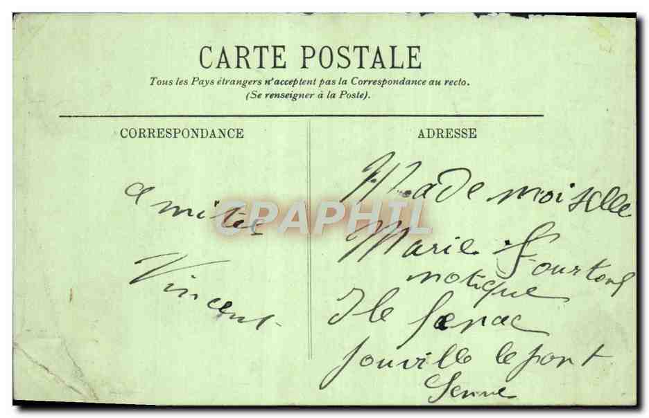 CPA Rambouillet Le Parc Le Chaetau Pris Des Canaux — Rückseite