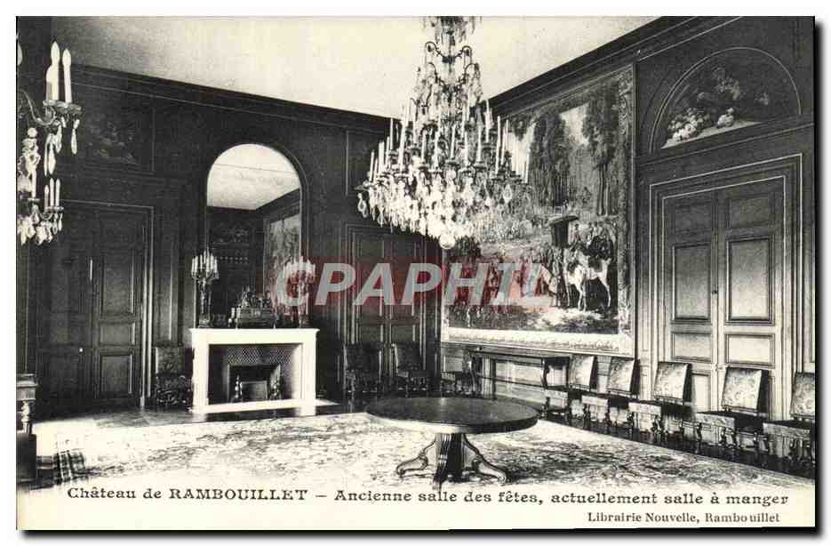 Château de RAMBOUILLET — Ancienne salle des fêtes, actuellement salle à manger — Librairie Nouvelle, Ramboullet