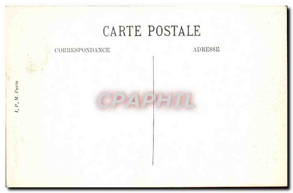 Château de RAMBOUILLET — Encadrement de glace du cabinet de travail — Librairie Nouvelle, Rambouillet — Rückseite