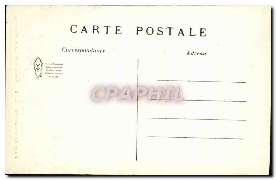 Parc de RAMBOUILLET — Entrée de la Ferme Nationale — éditeur Delacroix & Cie, n° 2087 — Verso
