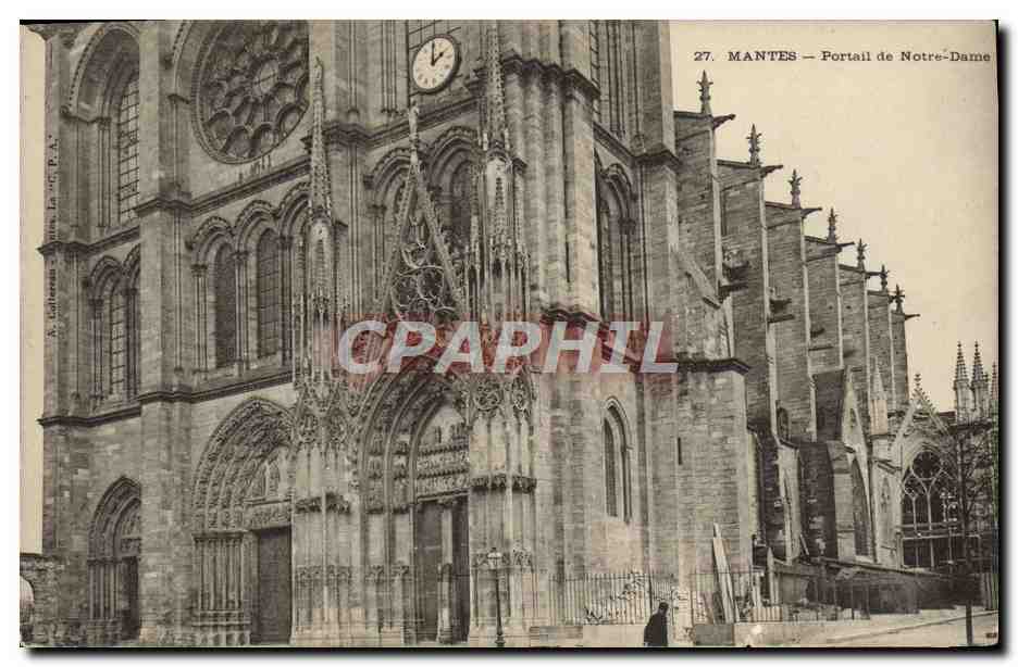MANTES — Portail de Notre-Dame — S.A. Gauthier, Paris, n°27