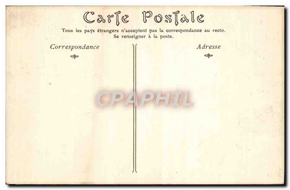 CPA Parc De Saint Cloud L'Allee De Tranche montagne — Rückseite