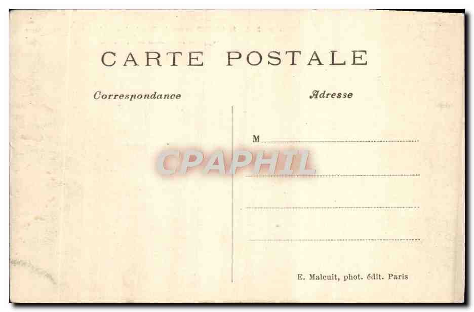 CPA St Cloud Avant la Revolution Une aile du Chateau appellee la maison de St Cloud  — Rückseite
