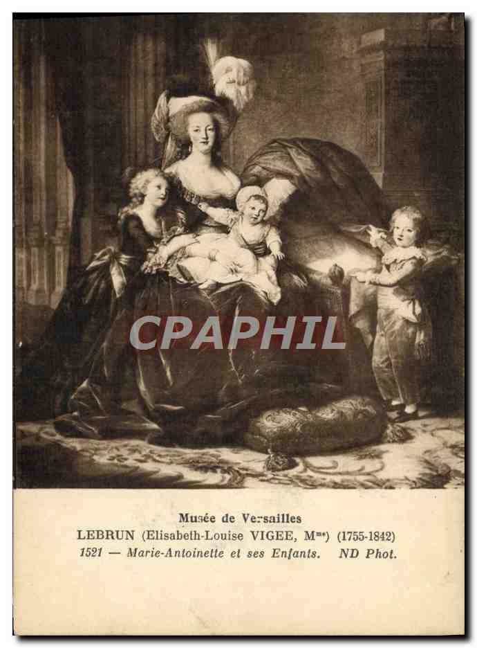 CPA Musee de Versailles Vigee Lebrun Marie Antoinette et ses enfants